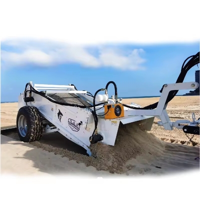 1400 Mesin Pembersih Pantai Baja Walk-behind Tractor Attachment untuk Pembersihan Pantai