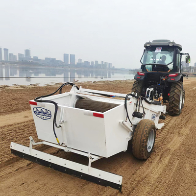 1400 mm lebar pembersih layar bergetar Mesin pembersih pantai untuk penghapusan puing-puing