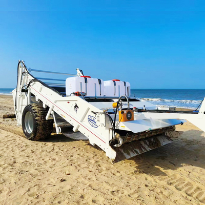 2300kg Berat Pembersih Pasir Pantai untuk Tarik Traktor Pemugaran puing-puing dari pasir basah atau kering