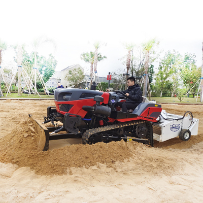 2200 KG Traktor Sand Sweepper untuk Pembersihan Pantai Lingkungan pasir dan pembuangan limbah