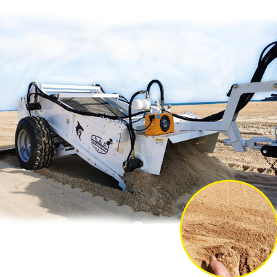 1400 70HP Handsome Tractor Attachment Steel Beach Cleaner Mesin untuk proses pembersihan